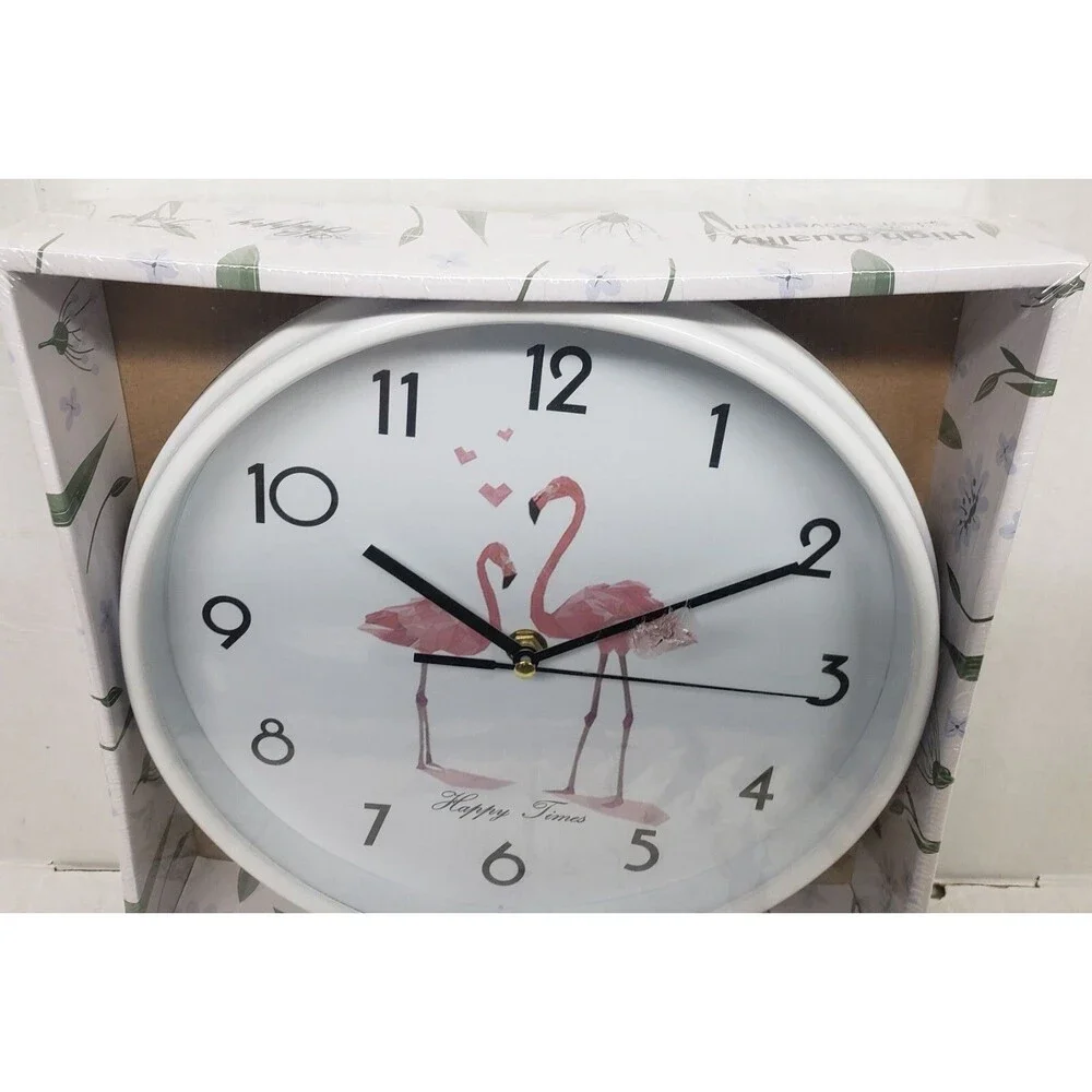 Round Plastic Wall Clock, (app.10